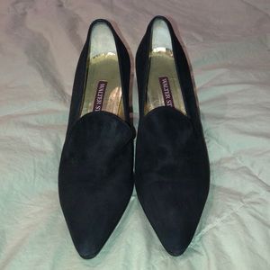 Walter Steiger Black Suede Heels *SIZE 5 1/2*